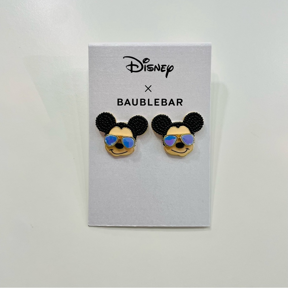 Disney x Baublebar Mickey Mouse Earrings NWT